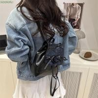 ราคา SIOOKIRU กระเป๋าเป้หนัง Pu กระเป๋าเป้ผูกโบว์ Y2k สีทึบแบบพกพาความจุขนาดใหญ่กระเป๋านักเรียนนักเรียนสไตล์เกาหลีกลางแจ้ง (47801076333)