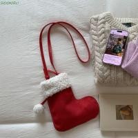 ราคา SIOOKIRU กระเป๋าขนแกะ LambWool กระเป๋าสะพายข้างหนังนิ่มสไตล์เกาหลี Simple Travel Fluffy Casual Christmas ถุงเท้ากระเป๋ากลางแจ้ง (46300667006)