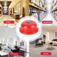 ราคา SIOOKIRU Point Fire Alarm กันน้ํา AC 220V Internal Strike Alarm Bell Long Range Metal Electric Bell Internal Strike Type Manual Call Alarm Bell ประตูด้านหน้า (45400679310)