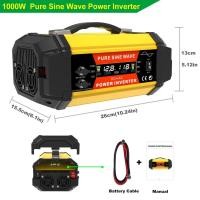 ราคา TSK 1 2000W Pure Sine Wave Inverter การชาร์จอย่างรวดเร็วสําหรับระบบพลังงานแสงอาทิตย์ บ้าน กลางแจ้ง RV (55251230251)