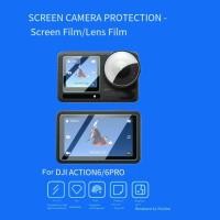 ราคา TSK กระจกนิรภัยป้องกันหน้าจอและเลนส์สําหรับ DJI Action 6 Pro HD ป้องกันแสงสะท้อน (48201250101)