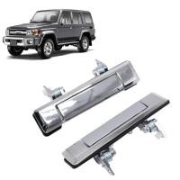 ราคา สต็อกพร้อมPair Chrome มือจับประตูด้านนอกสําหรับ Toyota Land Cruiser J70 2010 2016 (56450894879)