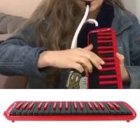 ราคา Cameraworld1 TH Mingzhe Melodica 37 Key เครื่องดนตรีลมแบบพกพาการออกแบบตามหลักสรีรศาสตร์พร้อม 37Key สไตล์สำหรับผู้เริ่มต้นฝึกกระเป๋า F37s สีแดง (57951002314)