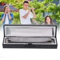 ราคา 24 หลุม Tremolo Harmonica C Key ทนทานออกเสียง Bright สีดำ Beginner Practice สำหรับนักเรียนผู้ใหญ่ Music Ecious (45451022415)