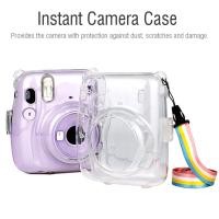 ราคา กระเป๋าใส่กล้องทันที PC ที่ทนทานฝาครอบป้องกันโปร่งใสทำงานร่วมกับ Instax Mini11 (55450100878)