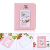 ราคา Cameraworld1 TH สีชมพู 64 กระเป๋าอัลบั้มภาพกล้องสำหรับ Fuji สำหรับ Instax Mini8 7 วินาที 25 50 วินาที 90 (48150138849)