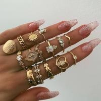 ราคา แหวนปาล์มหัวใจหัวเหรียญทองวินเทจ เครื่องประดับแฟชั่นสําหรับวันหยุด (28442707555)