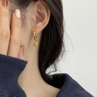 ราคา ต่างหูผู้หญิงหน้ายิ้ม 18เค กลวง เครื่องประดับทองแพ้ง่าย (26692722246)