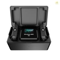 ราคา ระบบไมโครโฟนไร้สาย 2 4กิกะเฮิร์ตซ์แบบหนีบเสื้อไมโครโฟนแบบหนีบ 100ม ช่วงส่งสัญญาณลดเสียงรบกวนพร้อมตัวรับสัญญาณ เครื่องส่งสัญญาณ 2 ชิ้น กล่องชาร์จพร้อมหน้าจอ TFT 3 ชิ้น ปรับ (26633792352)