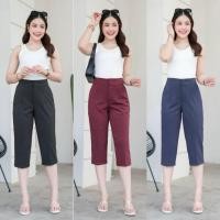 ราคา กางเกง 5 ส่วนทรงกระบอกเล็ก ทรงสวย ผ้ายืด เนื้อนุ่ม เอวสูงกำลังดี ทรงสวย เก็บหน้าท้อง ไม่บีบสะโพก (29877959963)