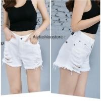 ราคา กางเกงยีนส์ขาสั้นเอวสูง สีขาว ผ้าดีมาก ผ้านิ่มไม่แข็งใส่สบาย ผ้าไม่ยืด ทรงเป๊ะเก็บทรงสวย รุ่นฮิตขายดี พร้อมส่ง (10951533425)