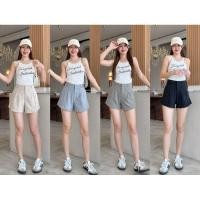 ราคา รุนขายดี S 3XL กางเกงขาสั้น ทรงบาร์บี้ เอวสูง Barbie Candy Shorts ดีเทล ตะขอหน้า ซิปหน้า กระเป๋าซ่อนด้านข้าง มีหูเข็ม (40800558172)