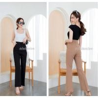 ราคา New collection ขาม้าผ้าไอด้า เอวสูงตะขอหน้าซิปหน้า ใส่แล้วดูขายาวมากๆทรงสวยมากๆ งานเนี๊ยบสุด (17881195017)