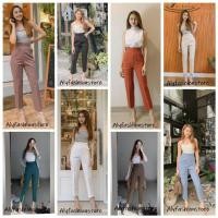 ราคา กางเกง9ส่วน เอวสูงขอบใหญ่ ซิปหลัง ผ้าเปเป้ แบบเป๊ะปังสุดๆ งานขายดีส่ง เคอร์รี่ทุกวัน (9413930358)