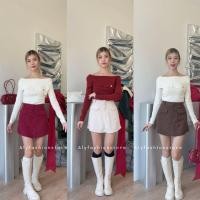 ราคา NEW กระโปรงกางเกง ซิปหน้าตะขอหน้า เอวสุง FN202 ผ้าลูกฟูกใส่สบาย ทรงสวย ชิคๆ ชิวๆ styleมินิมอล แมทช์ได้ทุกลุค (26820645286)