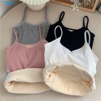 ราคา เสื้อแขนกุด FAVOR สไตล์ Slim Crop Top สีทึบ สำหรับผู้หญิง เหมาะสำหรับฤดูหนาว (49200621148)