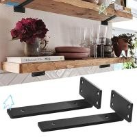 ราคา ฉากยึดชั้นวางลอย ฉากยึดชั้นวางเหล็กหล่อโลหะสําหรับงานหนักยึดผนังรองรับชั้นวางของติดผนังเคลือบสีดํา (56700601025)