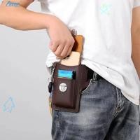 ราคา FAVOR Phone Waistpack หนังเข็มขัดผู้ชาย PU สีทึบ กระเป๋าหนังวินเทจ (56650596158)