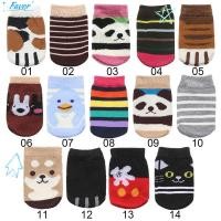 ราคา FAVOR ถุงเท้าขนาด 4 ชิ้น ลายตาราง การออกแบบการ์ตูน สวมใส่ง่าย (48100611286)