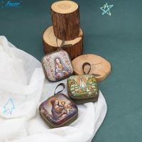 ราคา FAVOR สวดมนต์กระเป๋าเก็บลูกประคํา ซิป 7x7 ซม กล่องเครื่องประดับคริสเตียน การ์ตูนแบบพกพา Elegant Virgin Mary ของขวัญคริสเตียน Devotees (48651026890)