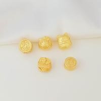 ราคา Septum Bead diy Matte Gold Big Hole Lucky Cat One Drum for Fortune (21969234907)