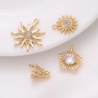 ราคา Sun God จี้ diy 14K ทองแดง Clad สีทองระบุฝังZircon Handmade DIYสร้อยคอจี้แบดมินตันจี้สร้อยข้อมือจี้ (16580175443)