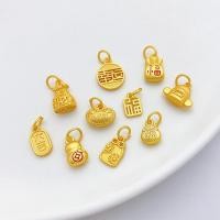 ราคา จี้วิธีโบราณเหรียญทองแดงทอง Fu ยี่ห้อ Ingot Zhuangyuan หมวกทําด้วยมือ diy (22547416106)