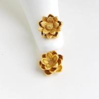 ราคา ลูกปัด diy จี้ชุบทอง 18k ลายดอกบัวสามมิติ (13178931377)