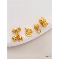 ราคา จี้ทรายสีทองรักษา18พันใบ้ทองระฆังลมตีระฆังดอกไม้รากบัวจี้เงินมังกรเด็กแยกลูกปัดทําเองอุปกรณ์เสริม (25178418162)