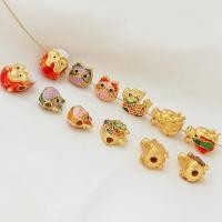 ราคา จี้ลูกปัด รูปมังกร ซานต้าคลอส หัวมังกร สีทอง สําหรับทําสร้อยข้อมือ เรือ DIY (20186882460)