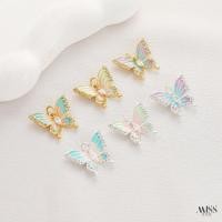 ราคา จี้เงินม้าตาเพทายและผีเสื้อ ทำจากเงินแท้ 18K (50950665519)