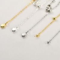 ราคา โซ่หางทองคำขาว 18K กุญแจคล้องปรับได้รูปหัวใจ (46950659580)