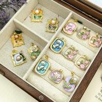 ราคา จี้ภาพวาดดอกไม้ สีน้ำมัน ทำด้วยตนเอง อุปกรณ์เสริมศิลปะ (41723591693)