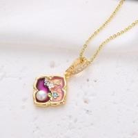 ราคา จี้ภาพวาดดอกไม้สี่กลีบ สีน้ำมัน DIY (28541583802)