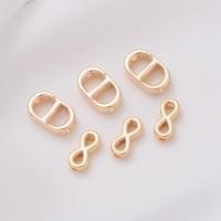 ราคา Cd Buckle หัวเข็มขัดสไตล์ญี่ปุ่นหมู Nostrail 8 Shaped Buckle diy 14K ทองแดง Clad Gold Light Gold Handmade (26812255913)