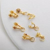 ราคา Fishtail คลิปหัวเข็มขัด Claw จี้หัวเข็มขัด diy Matte Gold สีระบุวิธีโบราณ Gold Zircon Rose สีแดง Ruyi (26559024416)