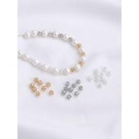 ราคา ลูกปัดหลวมลูกปัดลูกปัดทองลูกบอลดอกไม้ขนาดเล็ก Hollow 4 มม Diy (26105690838)