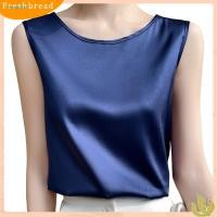 ราคา เสื้อยืดแขนกุดผ้าซาตินสำหรับผู้หญิง ออกแบบมาในสไตล์แฟชั่น เหมาะสำหรับคลับและสวมใส่ทุกวัน (44214422672)