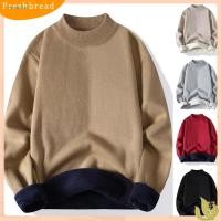 ราคา เสื้อกันหนาวผู้ชายแบบครึ่งคอเต่า แขนยาว มีขนแกะนุ่ม เพื่ออุ่นสบายในฤดูหนาว และพอดีไซต์ใหญ่ (43017442254)