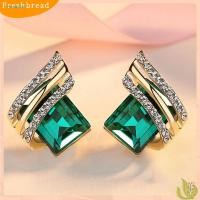 ราคา ต่างหู studs rhinestone แบบเรขาคณิตหรูหรา พร้อม faux crystal ส่องแสงมันวาว เป็นของขวัญครบรอบที่สวยงาม (41017859165)