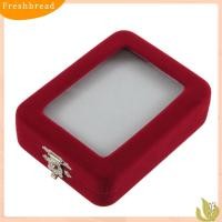 ราคา Fresh เคสกล่องกำมะหยี่สีแดงสำหรับใส่แหวนสร้อยข้อมือกำไลข้อมือ (1472601151)