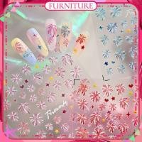 ราคา สติ๊กเกอร์ติดเล็บลายดอกไม้ไฟนูน Tensor Nail Art Super Flash Silver Frosted Glue Decal Nail Decoration Manicure Tool For Nail Shop 3 Designs FURNITURE (42525983556)