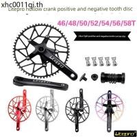ราคา Litepro รถพับได้ Hollow Crank Chainring 46 48 50 52 54 56 58T Positive Negative Chainring Disc Single Disc (43625559761)