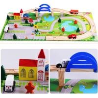 ราคา Little รางรถไฟไม้ ของเล่นไม้ อุปกรณ์เสริมครบ ของเล่นเด็ก ของเล่นติดตาม (26680937236)