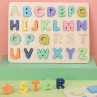 ราคา Little ของเล่นไม้ ชุดจิ๊กซอนูน ABC และ ตัวเลข สีพาสเทล เด็กเรียนรู้อักษร (27480956617)