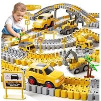 ราคา Little ติดตามการก่อสร้างของเล่นเด็กผู้ชายติดตาม ชิ้นรถก่อสร้างติดตามวิศวกรรมถนนของเล่น (26080765606)