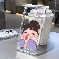 ราคา สาวโปร่งใสเคสโทรศัพท์สําหรับ OnePlus Nord 2T 5G Nord CE 2 Lite 5G 10 9 8 7 7T Pro N100 N10 10R 9R 8T Plus 5G Anti fall TPU นุ่มเคสโทรศัพท์ (25436250365)