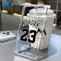ราคา Jordan 23 สําหรับ iphone 16 14 Pro Max 14 Plus 13 11 12 7Plus X XR XS Max 8 7 se2020 โปร่งใส Space Case ปกอ่อน (22866235388)