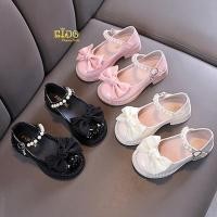 ราคา sรองเท้าเด็ก หน้าร้านอยู่รัชดา ลองได้ H185 สีครีม ชมพู ดำ โบว์หน้า คาดมุกล้อม ตรงสายรัดรองเท้า น่ารักมากคะ (40405335697)