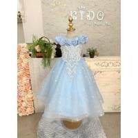 ราคา ชุดราตรีเด็ก หน้าร้านอยู่รัชดา ลองได้ถ่ายรูปเองจากชุดจริง W19241 สีฟ้า กระโปรงยาว แขนสั้น คอวี จีบรอบ สวยหรูมากค่ะ (41867826776)